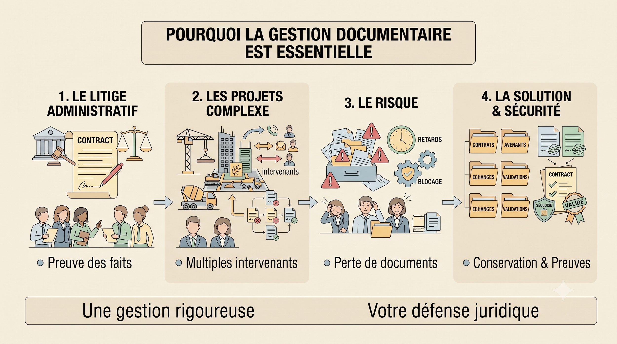 Pourquoi la gestion documentaire est essentielle en cas de recours ? subclic sous traitance btp plateforme