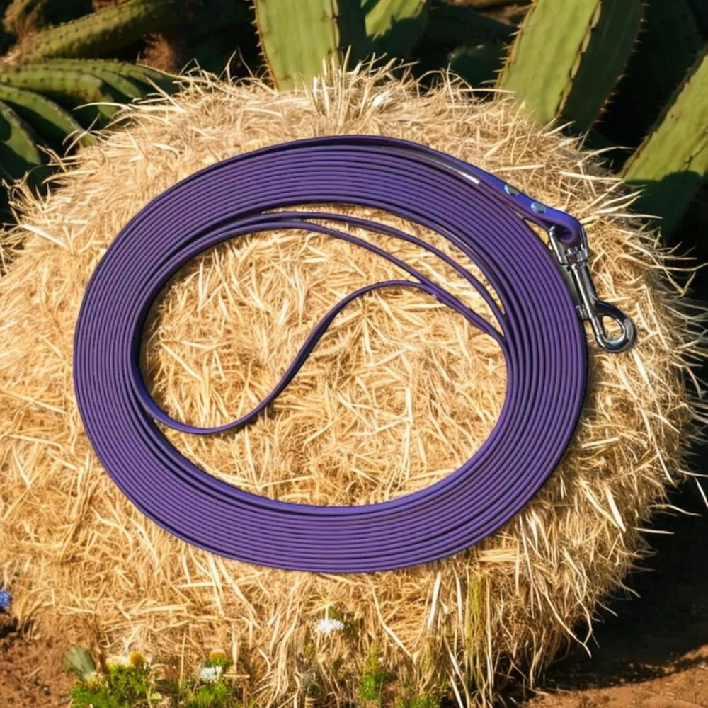 BioThane Clamping Lines With Center Bar Buckle – Driving Lines For Equestrian & Dog Use 6 thumbnail image