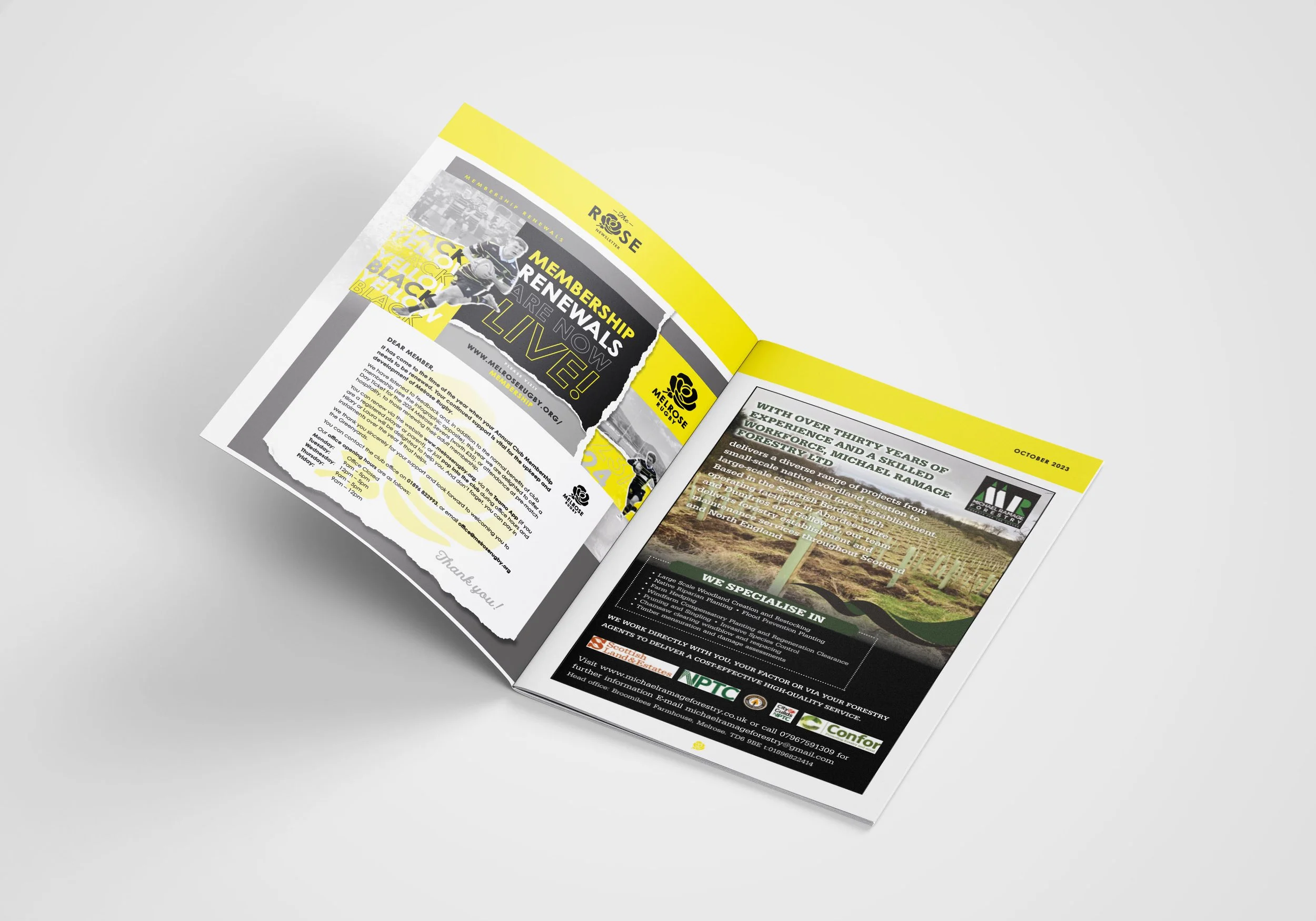 Full page advert