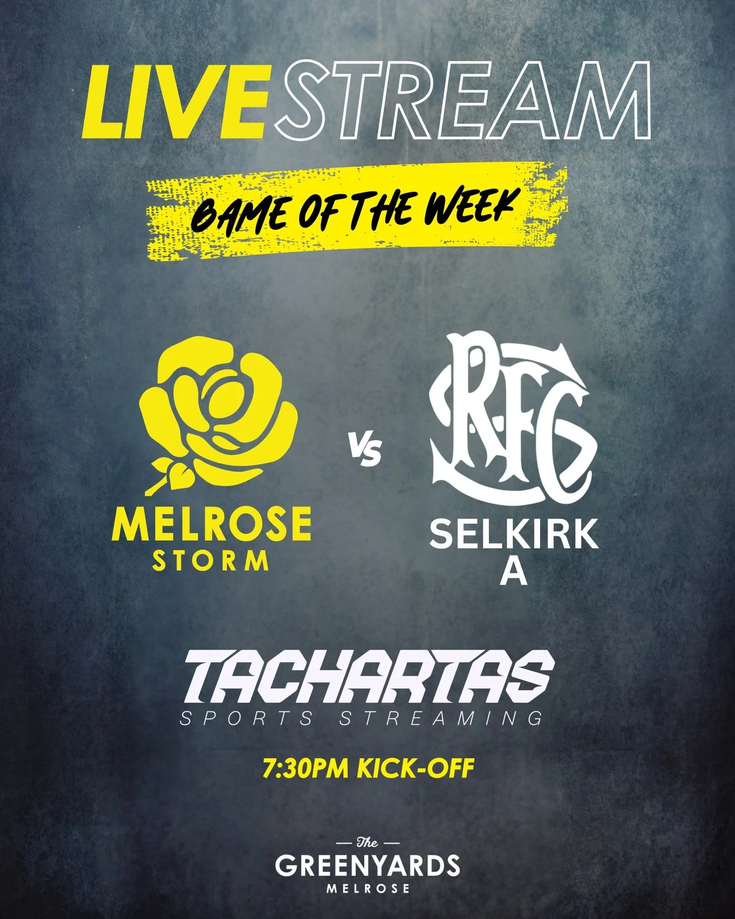LIVE STREAM | Storm vs Selkirk A 📺

Thanks to our friends at @tachartas, tonight&rsquo;s game of the week will be live streamed on YouTube!

WATCH LIVE - LINK ON STORY 🔗

We&rsquo;re also very excited to announce that back by popular demand, @_finn