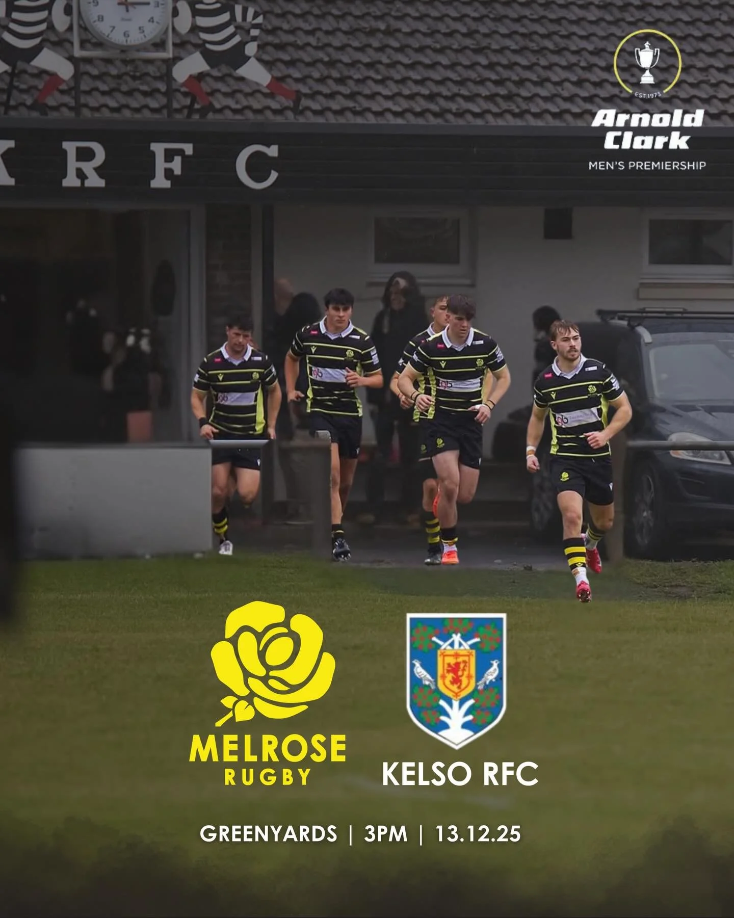 ＳＱＵＡＤ | Kelso (H)

Big day down at the Greenyards tomorrow but here is your First XV to face @kelsorugbyclub 

Special mention to Ben McLean (@ben_mick98 ) who will be running out for his 100th first XV appearance 👏 

🕒 3pm KO
📍Greenyards | 13.12.