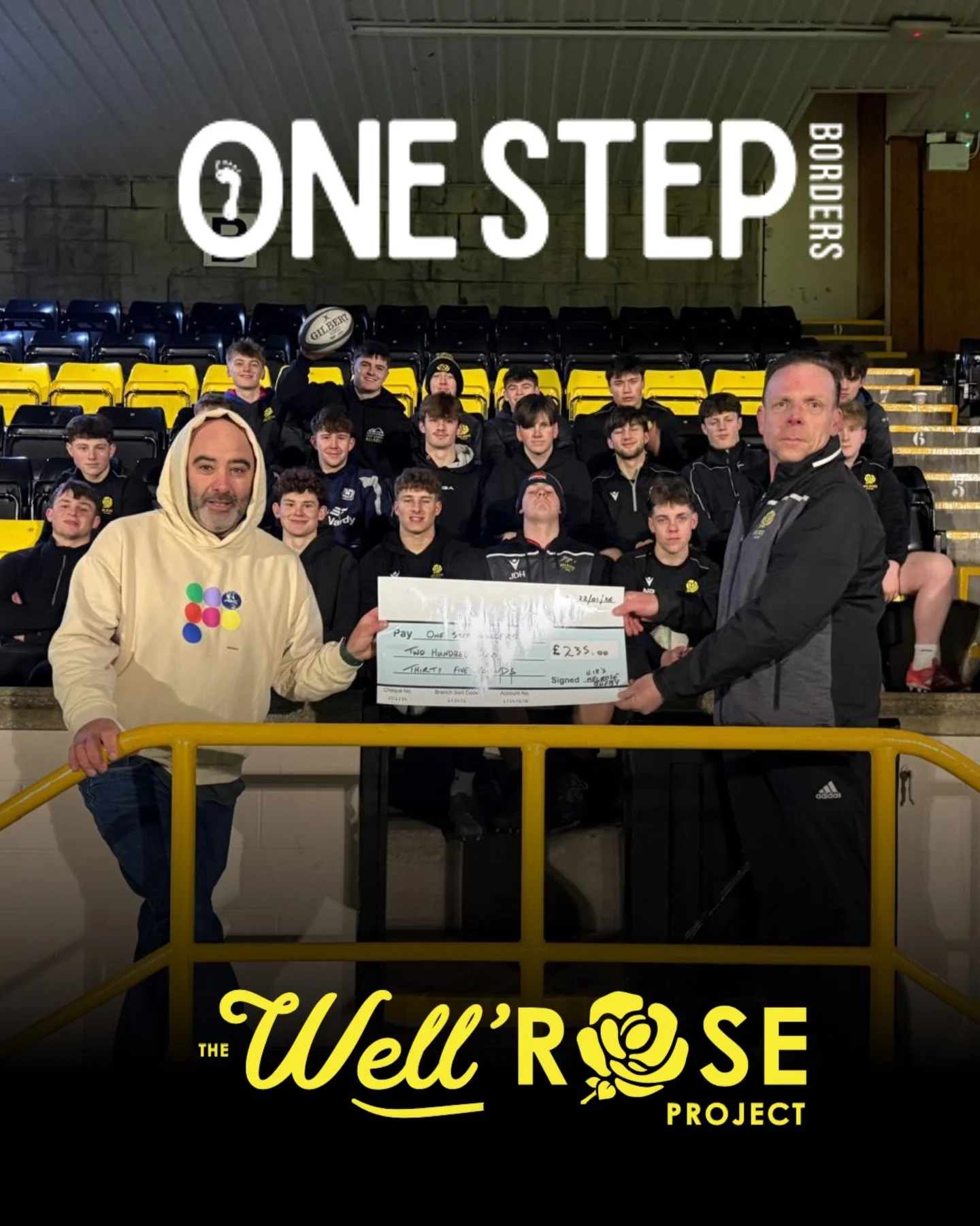 Well&rsquo;Rose | U18 Wasps fundraiser for One Step 🦶

Last November the u18&rsquo;s squad took part in Movember, to help raise awareness and funds for a local charity. Ther chosen charity was &lsquo;One Step Borders&rsquo; who work with teenagers a