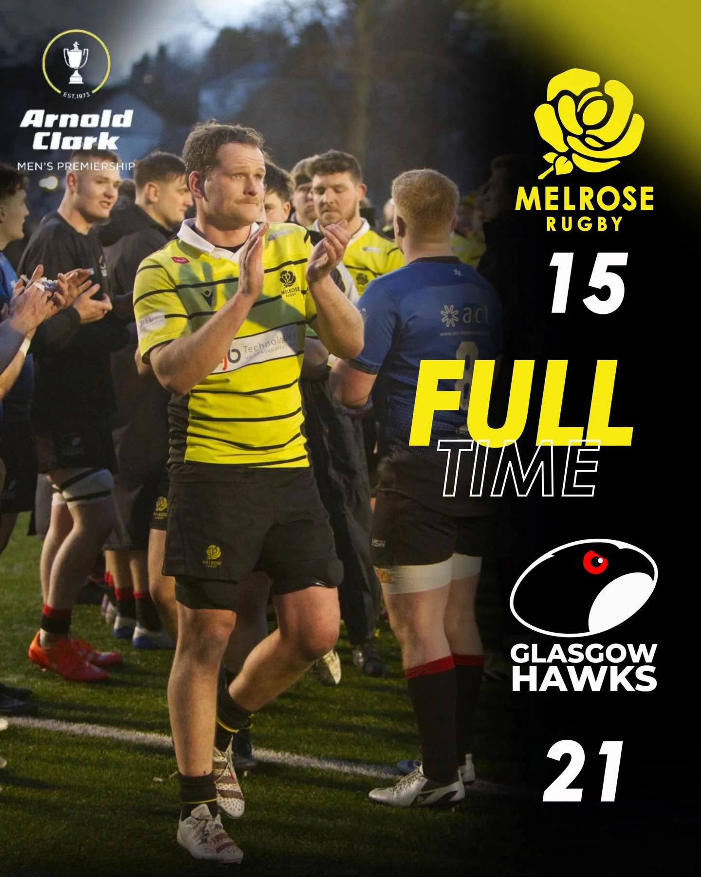 Defeat in Glasgow. 

#blackandyellow