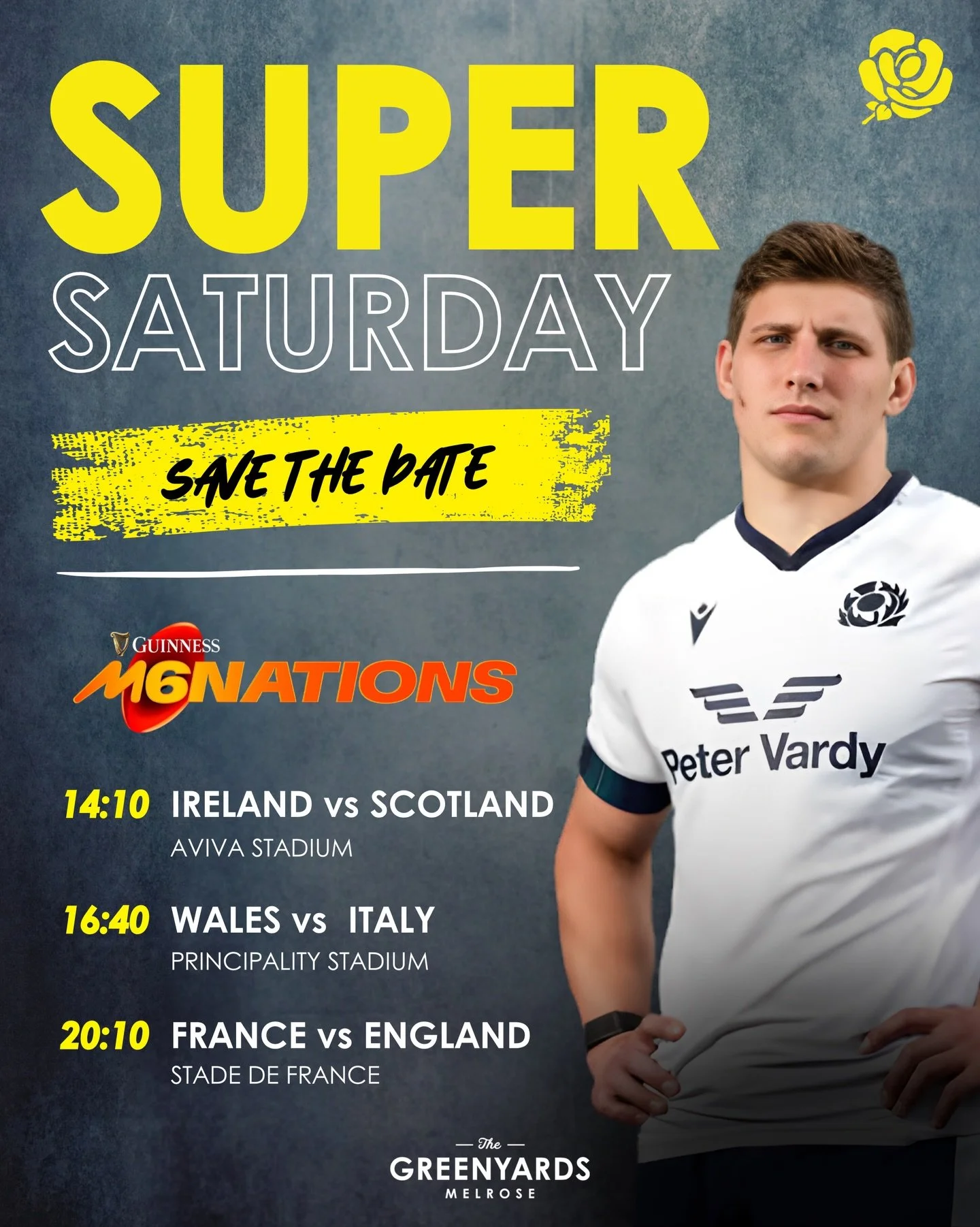 SUPER SATURDAY | 14th March 🗓️

Save the date for our Super Saturday event at the Greenyards on the 14th March&hellip; more info to come!

#BlackandYellow🐝