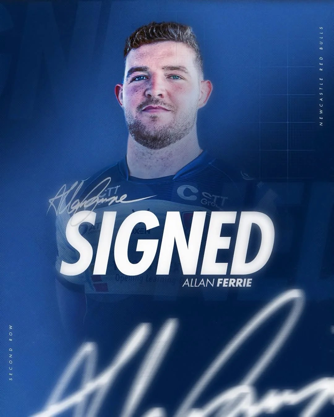 Allan Ferrie signs for @newcastleredbulls ✍️

It&rsquo;s been some journey for Allan since arriving at the Greenyards from Newton Stewart in 2021&hellip; 

Southern Knights > Melrose > Southern Districts > Conventry > Newcastle 🚀

From e
