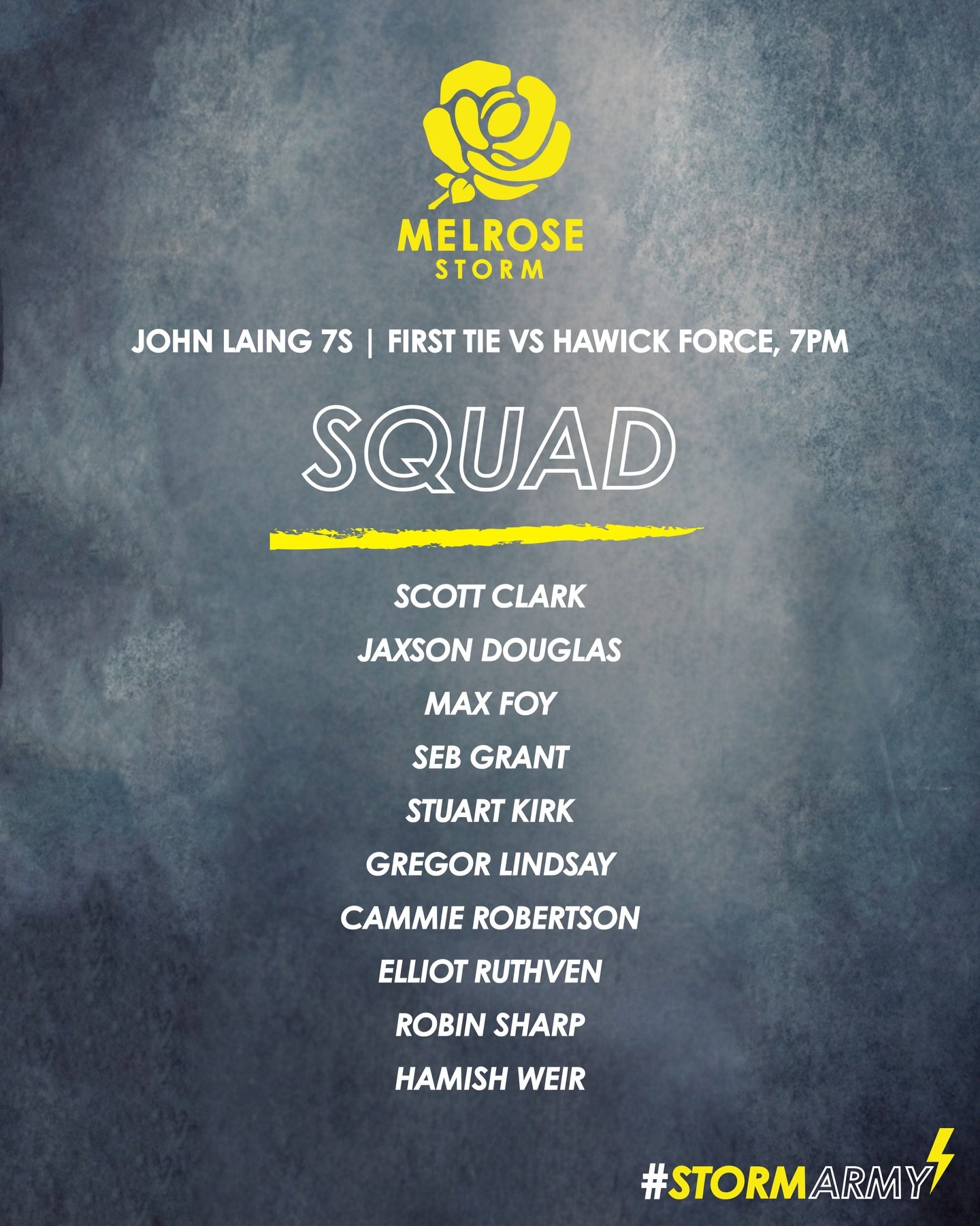 Sevens Season 😮&zwj;💨

The Storm kick-off Sevens Season tonight at Poynder Park in the John Laing 7s!

First tie vs Hawick Force at 7pm 🏆

#blackandyellow🐝
