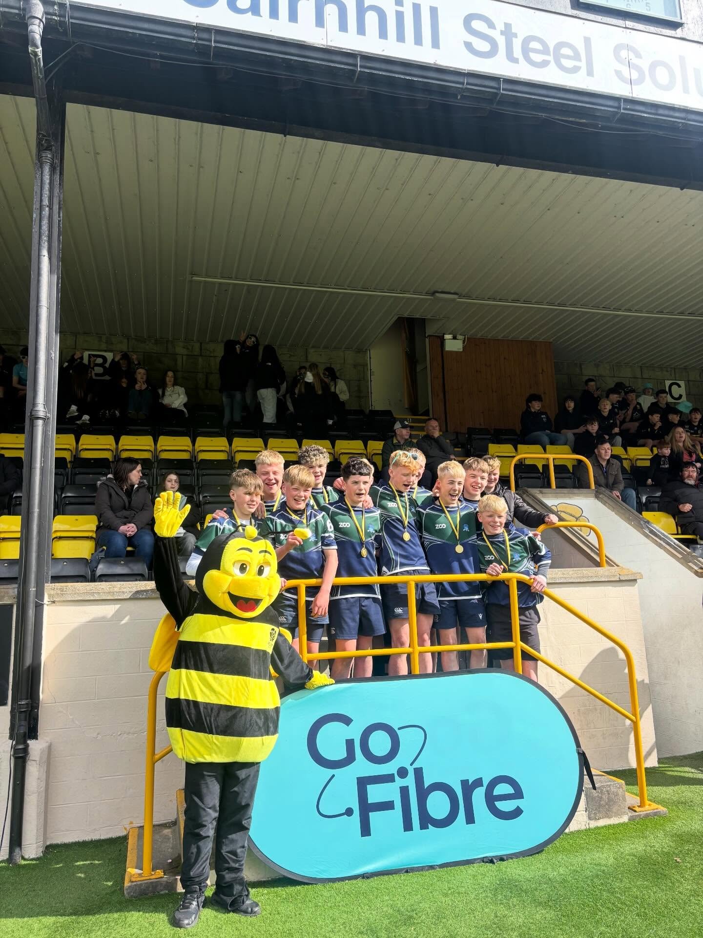 GoFibre Wasps Sevens | U14 Winners 🏆

Congratulations to Hawick on winning the U14s competition.

Well done also to Gala for being runners up 💪

#BlackandYellow🐝