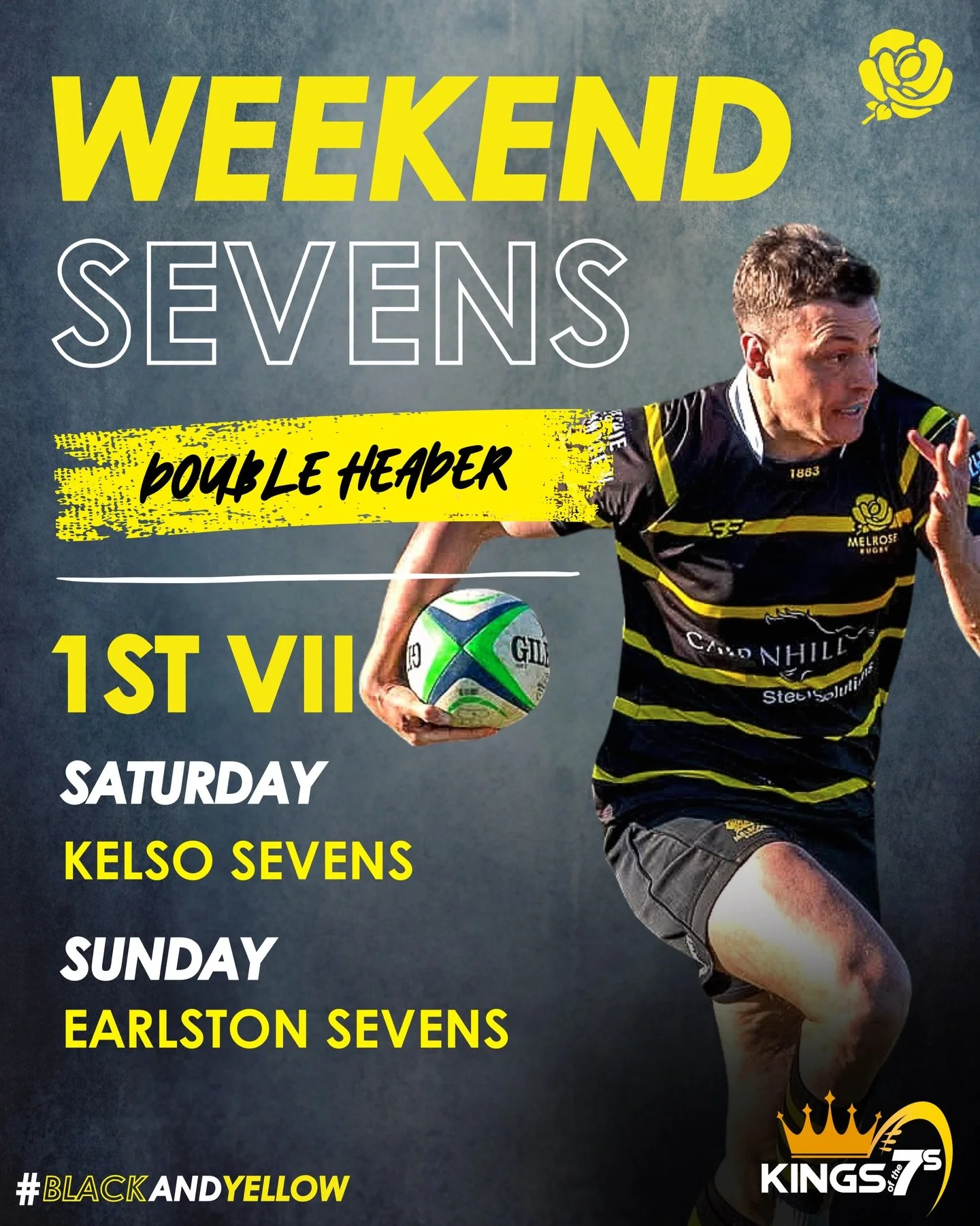 1st VII | Double header in bound 👊

It&rsquo;s the Kelso-Earlston double header up next this weekend for the 1st VII in the Kings of the 7s!

#BlackandYellow🐝