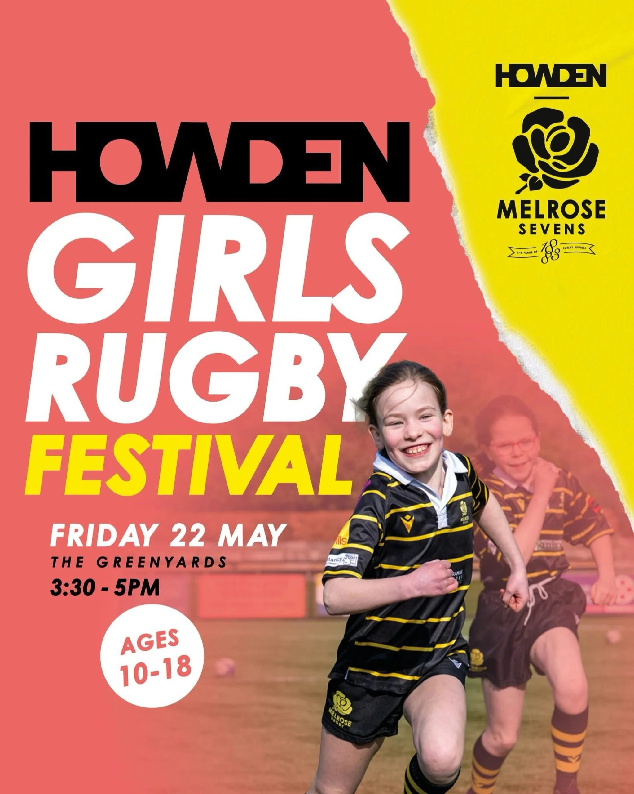 Howden Girls Rugby Festival | Friday 22 May 🌟🏉

🐝 OPEN TRAINING SESSION FOR GIRLS 🐝

Sign up for FREE through the link in our bio 🔗

Come along and give rugby a go at the Home of Sevens! With guest coaches, player appearances and loads of fun, i