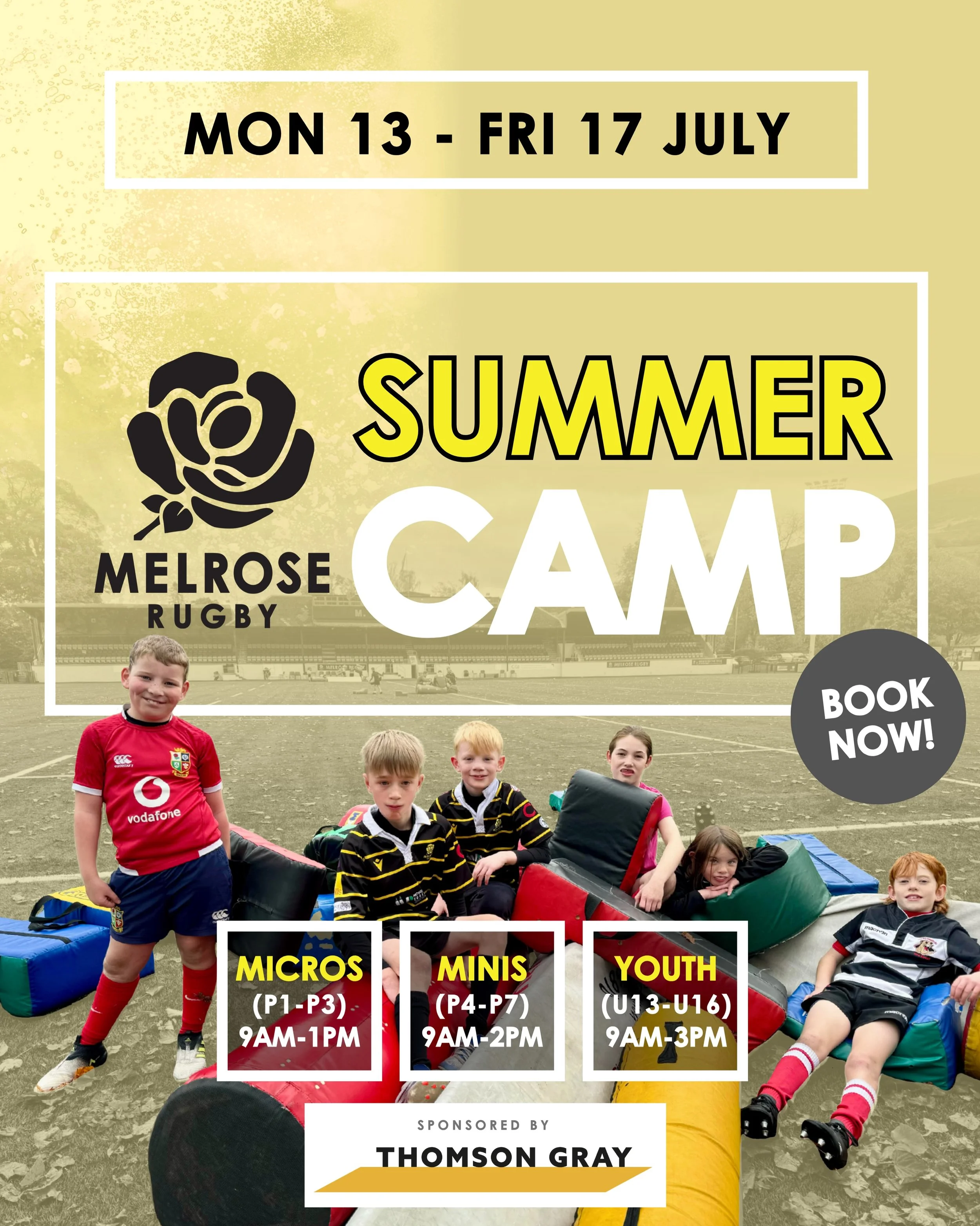 𝙎𝙐𝙈𝙈𝙀𝙍 𝘾𝘼𝙈𝙋 | Registration now open 🏉🏉🏉

LINK TO BOOK IN BIO 🔗

The camp is open to all children, boys &amp; girls, from across the Scottish Borders and beyond, from primary 1 to S3. The camp will focus on developing rugby specific core