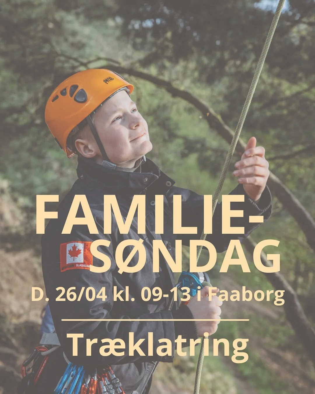 Families&oslash;ndag i naturen &ndash; kom med op i tr&aelig;kronerne! 🌳

S&oslash;ndag d. 26/04 inviterer vi til Families&oslash;ndag i naturen.

Her kan b&oslash;rn og unge (8&ndash;14 &aring;r) og deres voksne f&aring; nogle aktive og hyggelige t