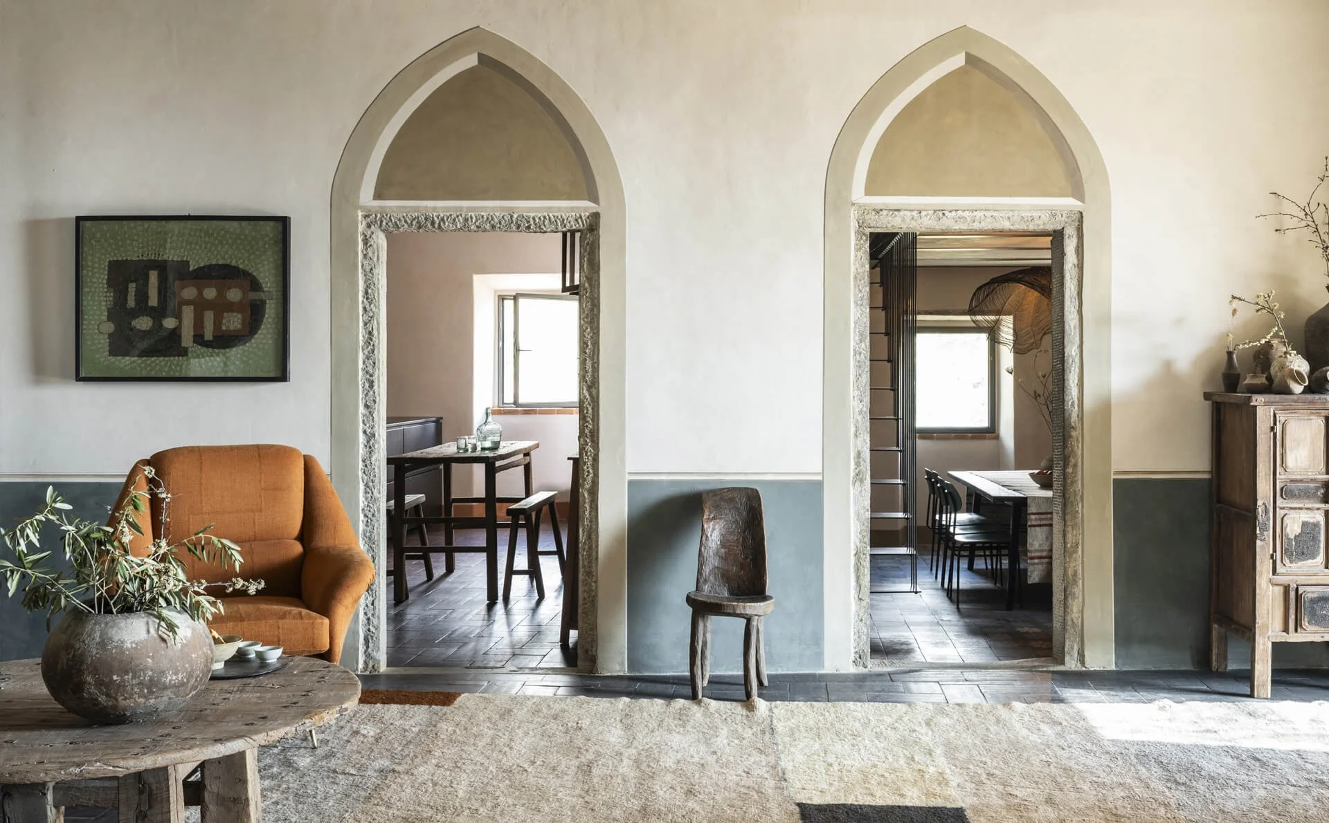 Espaces communs – Retraite yoga Toscane – Crédit photo : © Anne-Emmanuelle Thion