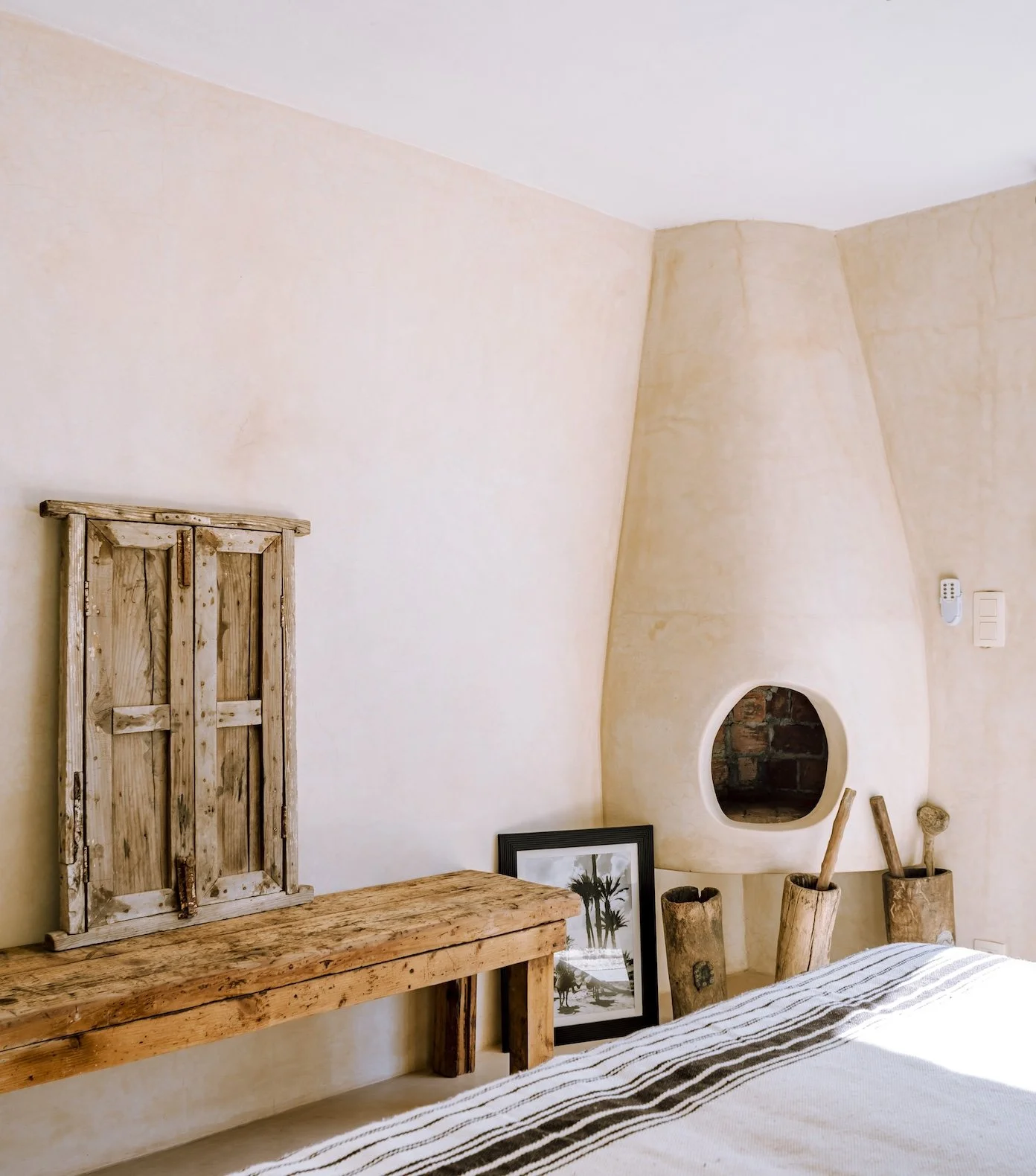 chambre à la décoration berbère traditionnelle – retraite yoga Maroc