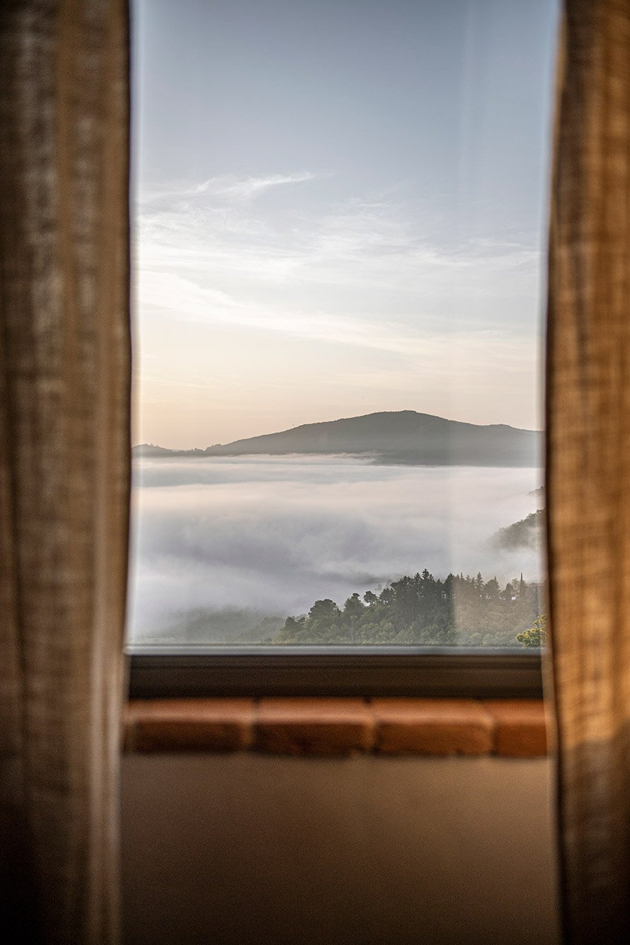 Vue sur la nature toscane – Séjour yoga et méditation – Crédit photo : © Anne-Emmanuelle Thion