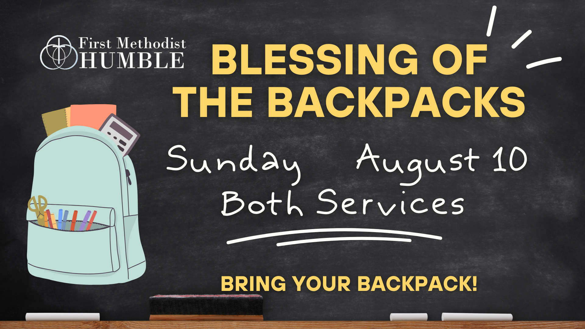 Blessings of the backpacks