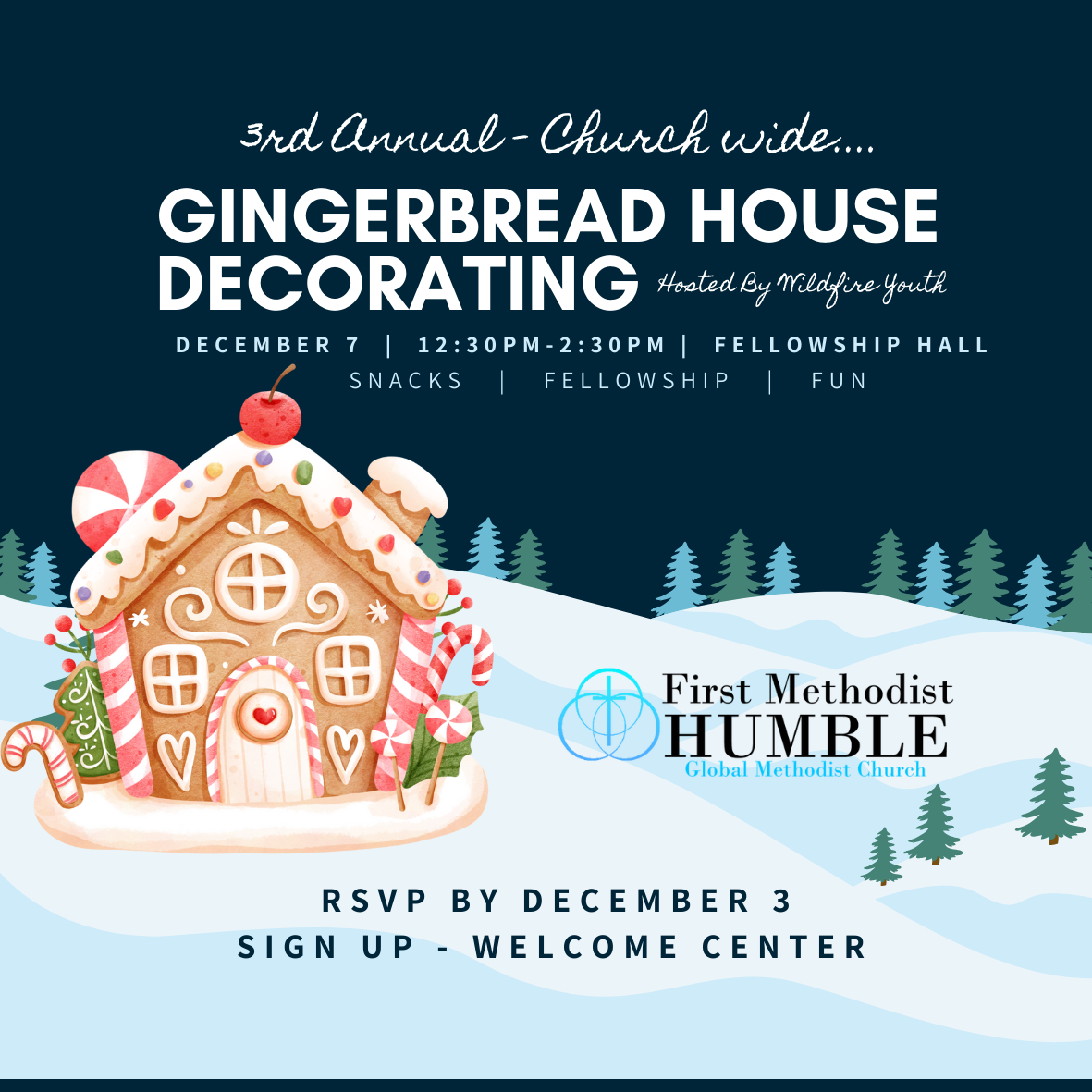 3rd Annual Gingerbread House Decorating