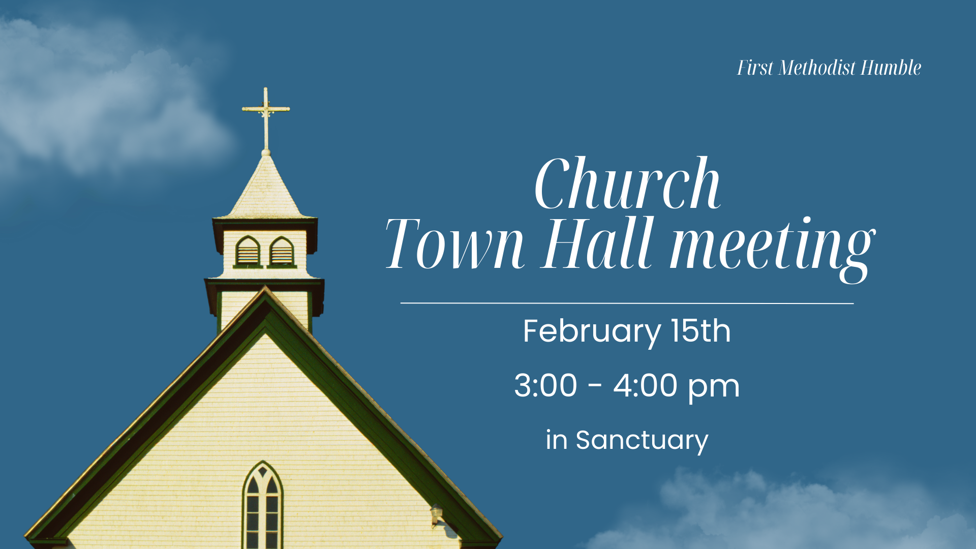 Church Town Hall meeting