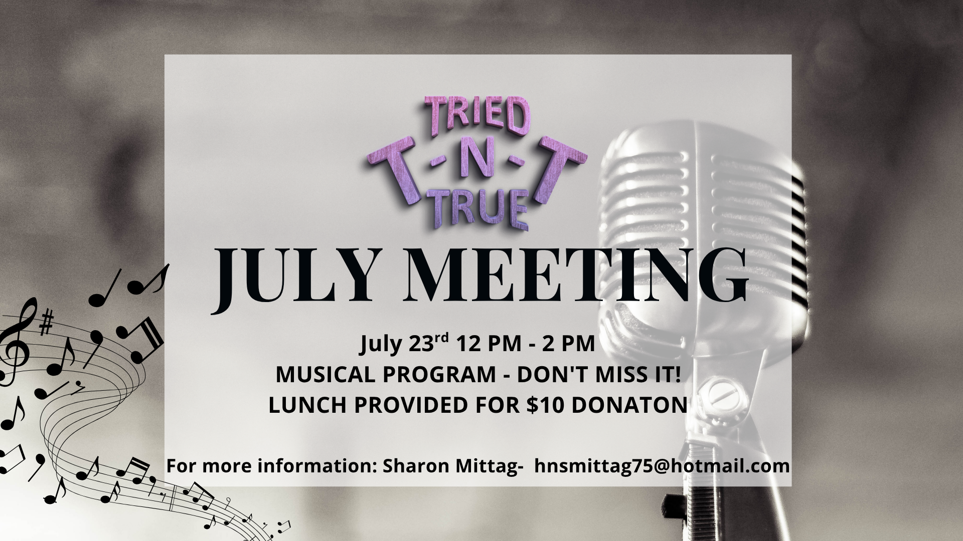 TNT - July Meeting