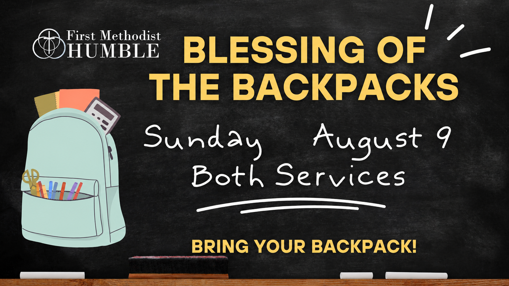 Blessing of the Backpacks
