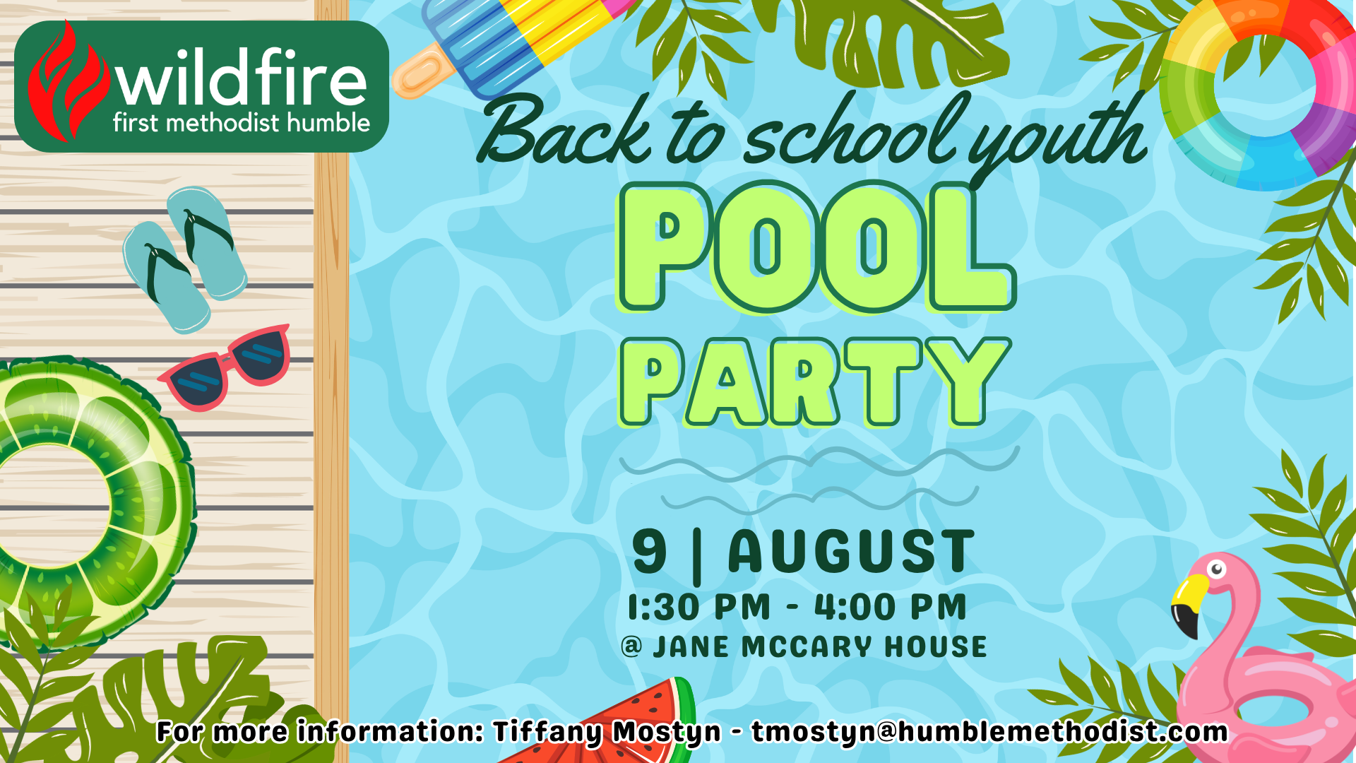 Wildfire Youth - Back to school Pool Party