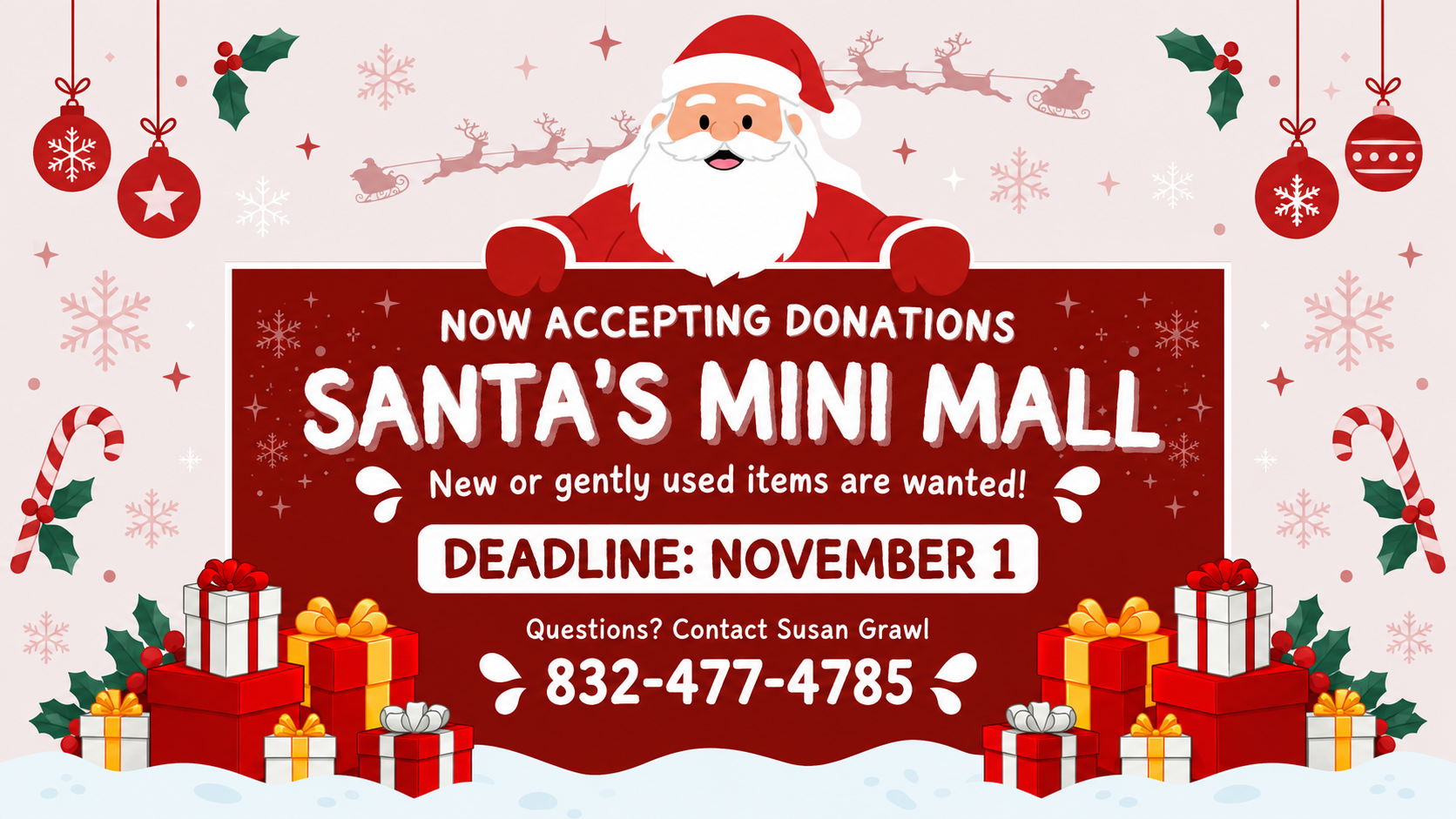 Santa’s Mini Mall Donations