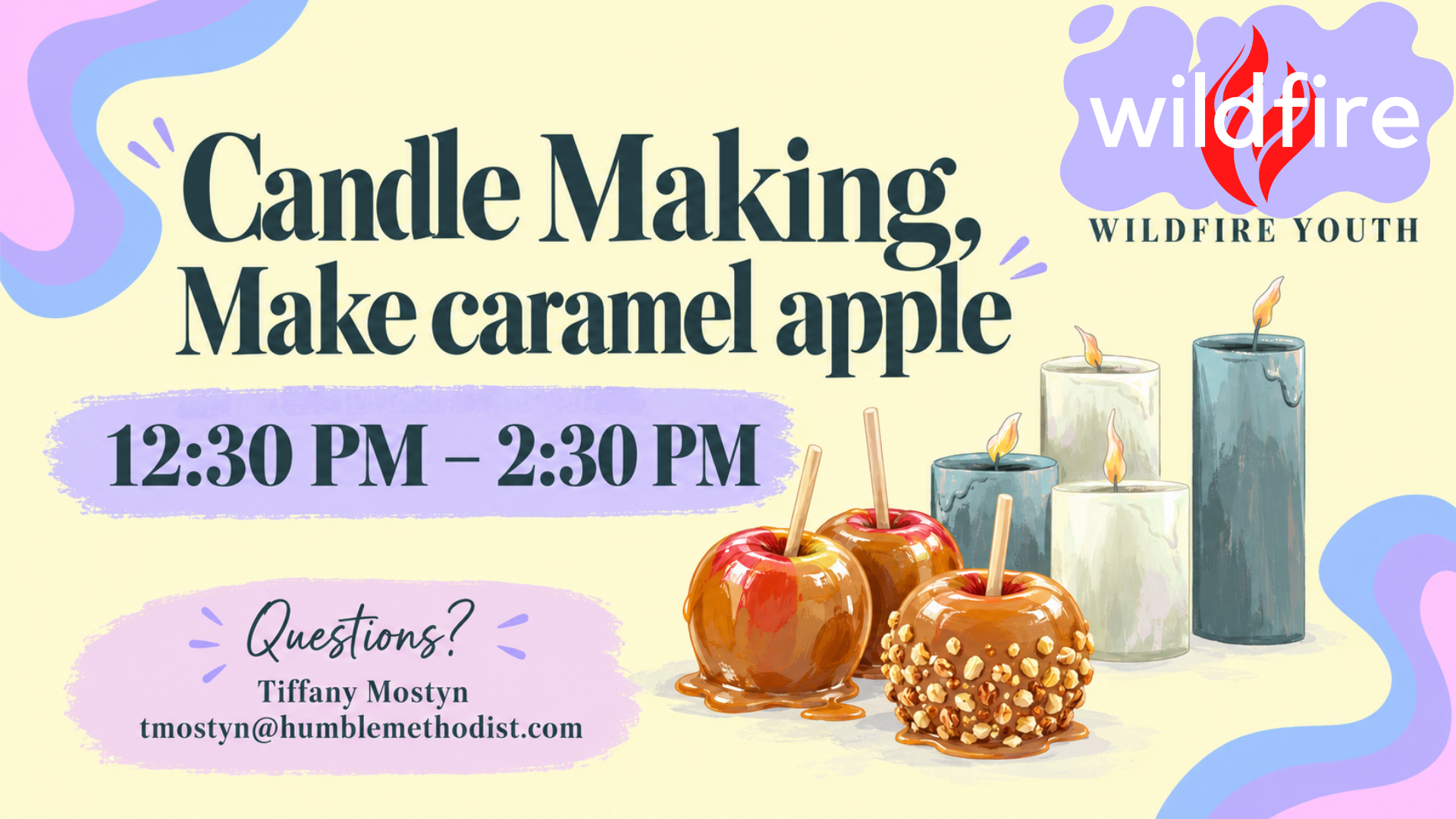 Wildfire Youth - Candle Making, Make caramel apple