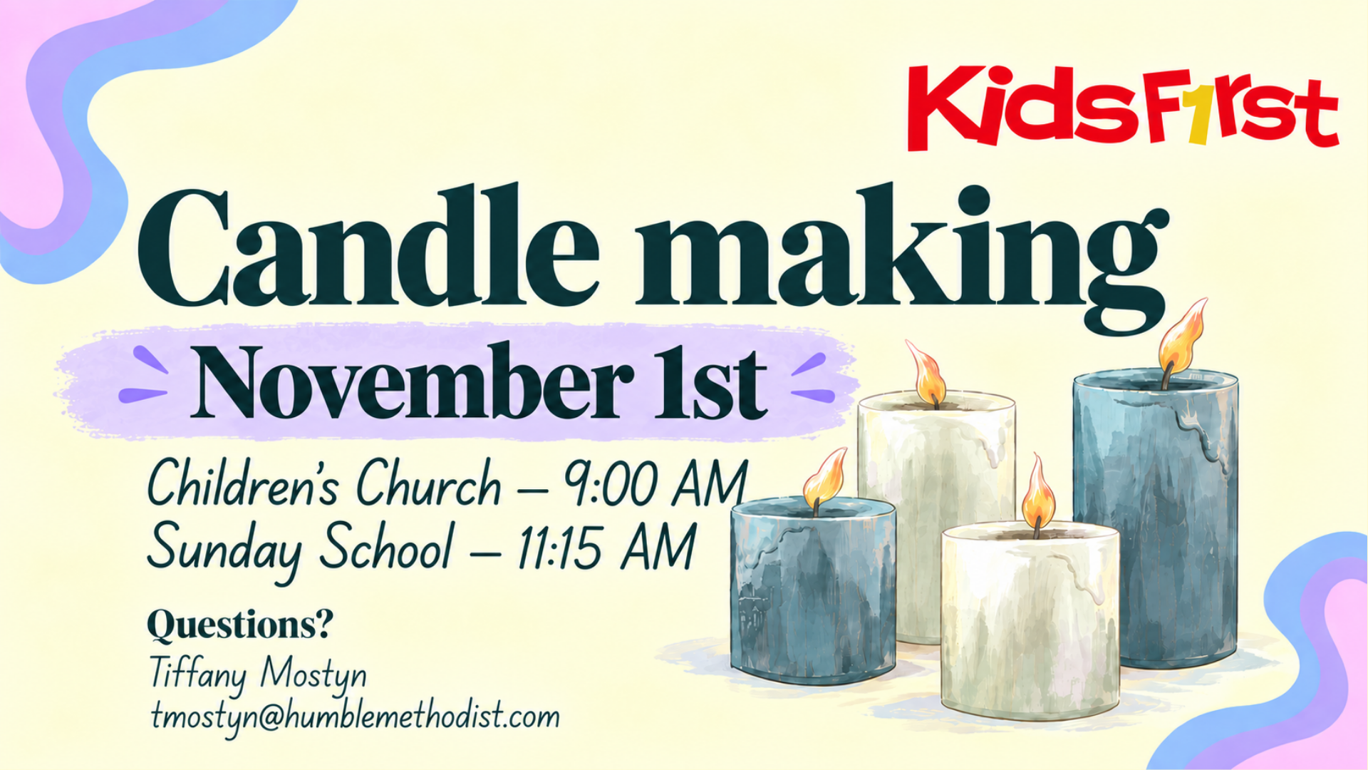 KidsFirst - Candle Making