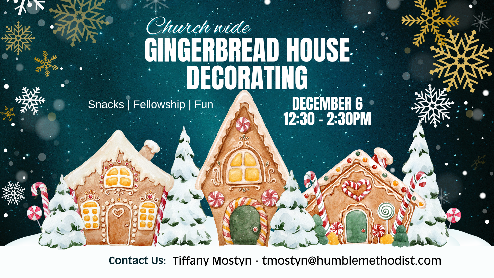 Churchwide Event - Gingerbread House Decorating & Lunch