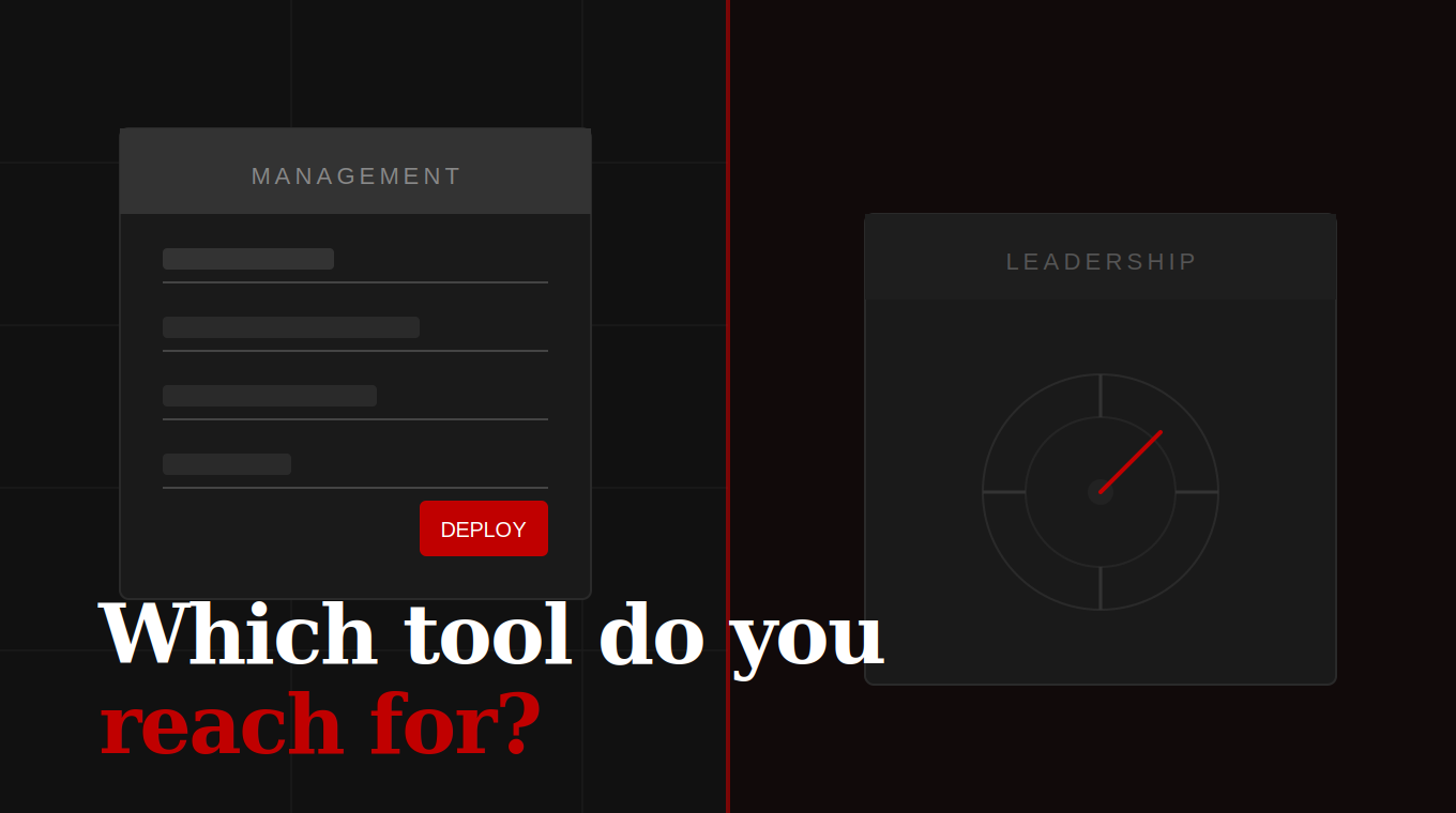 When Everything Is on Fire, Which Tool Do You Reach For?