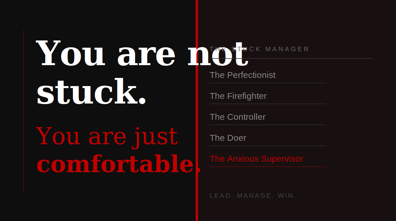 The Stuck Manager 