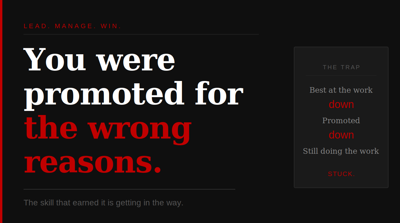 You Were Promoted for the Wrong Reasons.