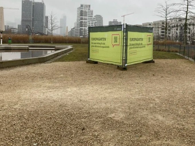 Informationsstand für Europagarten 2.0