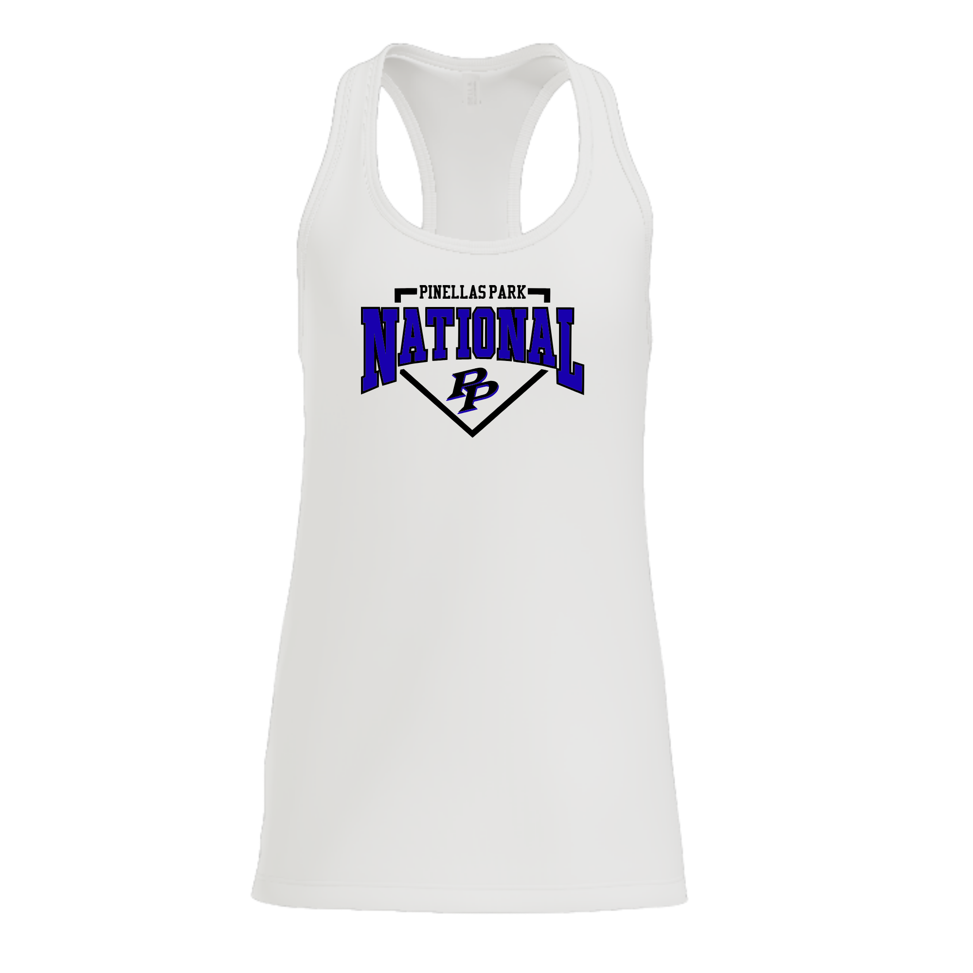 PPNLL Women's Bella+Canvas Racerback Tank – White, Black & Gray
