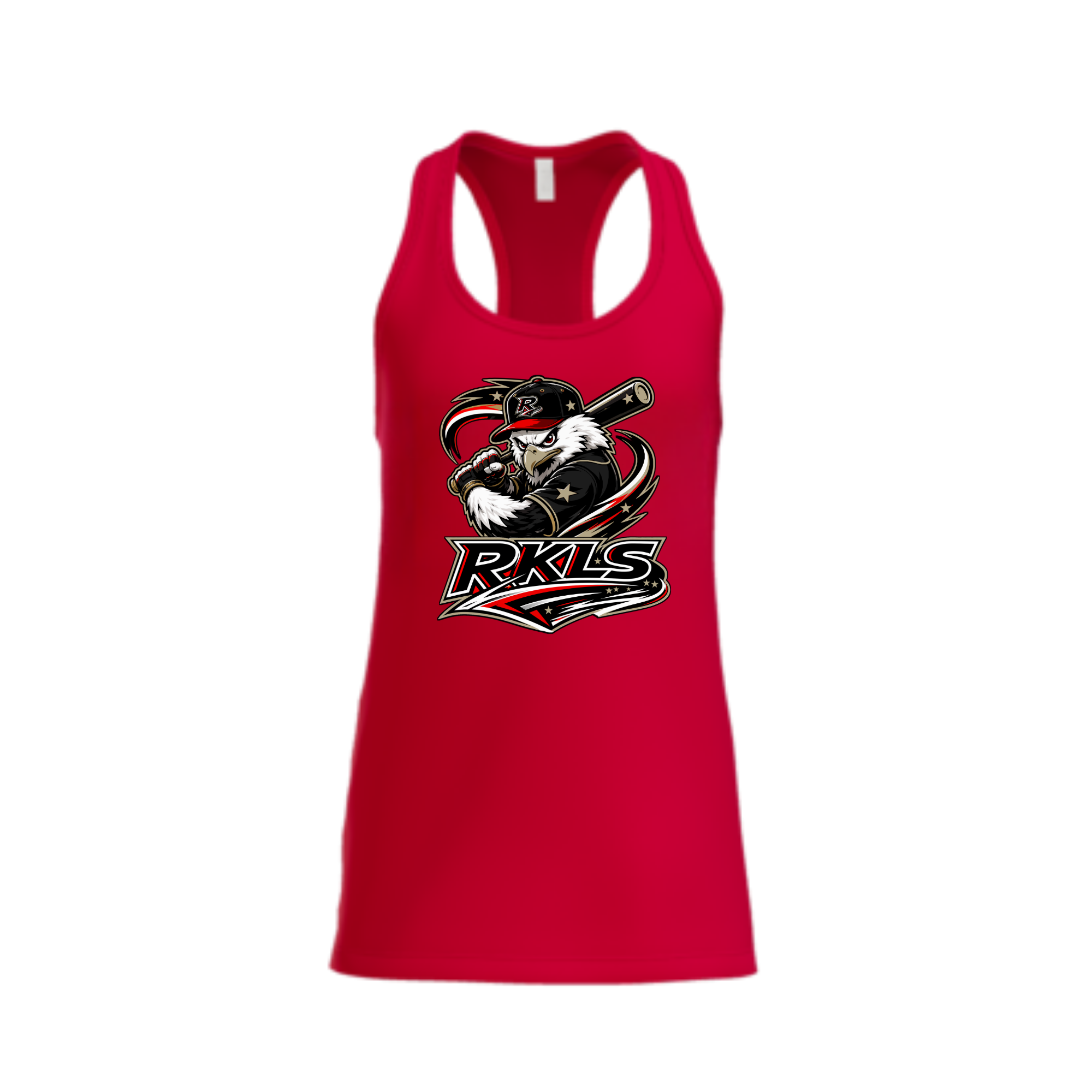 Reckless Baseball Eagle Logo Women's Jersey Racerback Tank | BELLA+CANVAS BC6008
