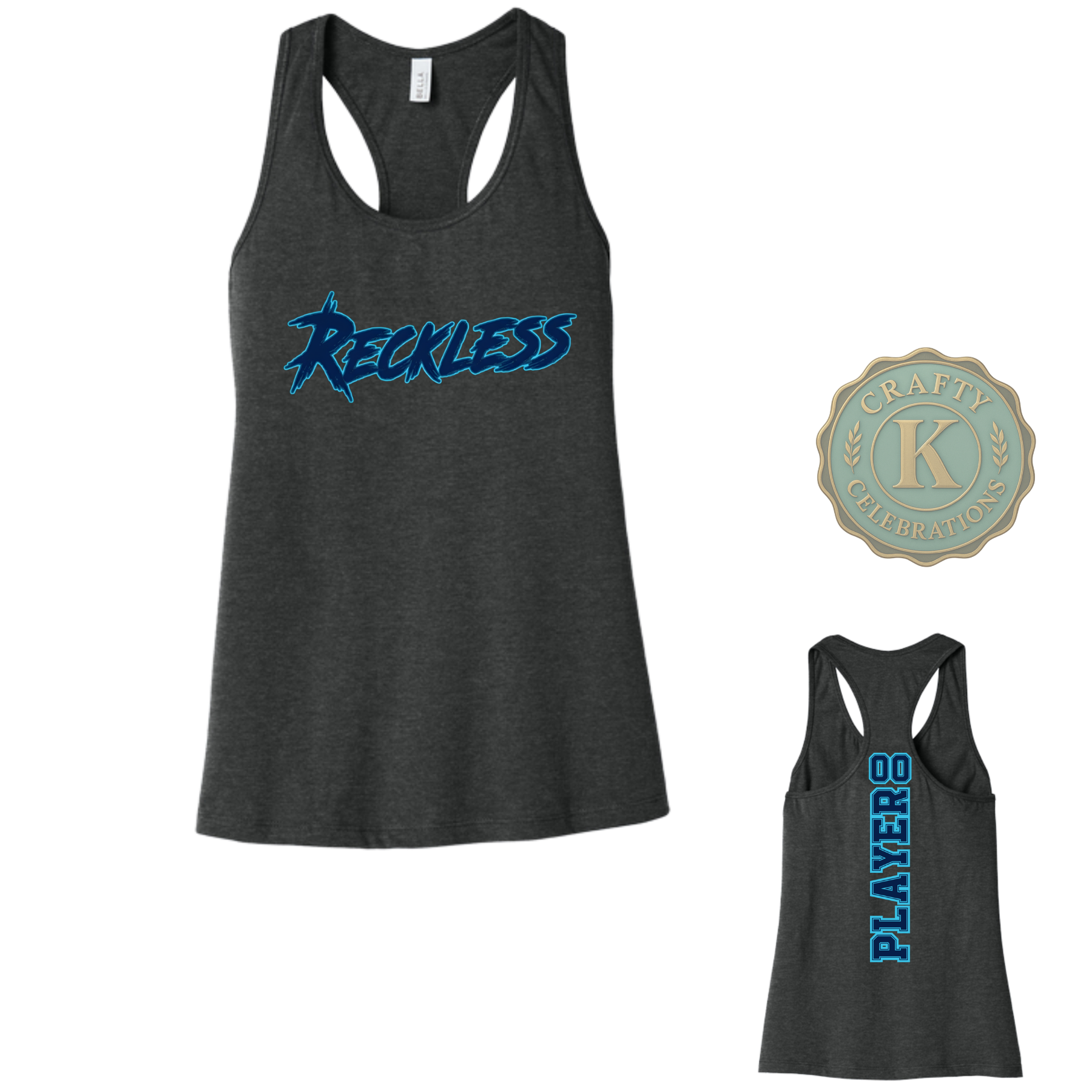 RECKLESS Women's Flowy Racerback Tank-BC8800