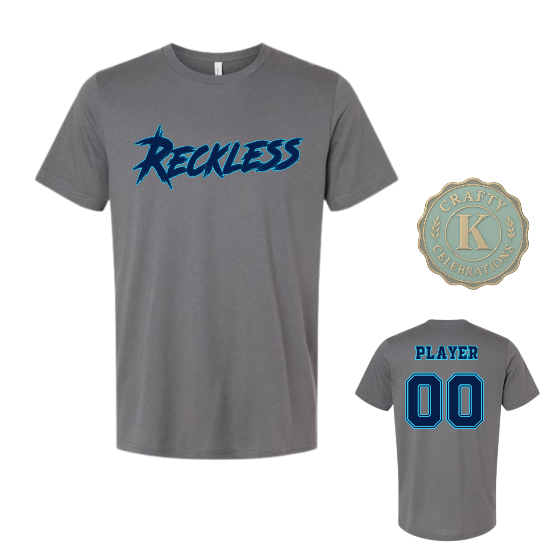 Unisex Cotton T-Shirt RECKLESS Baseball