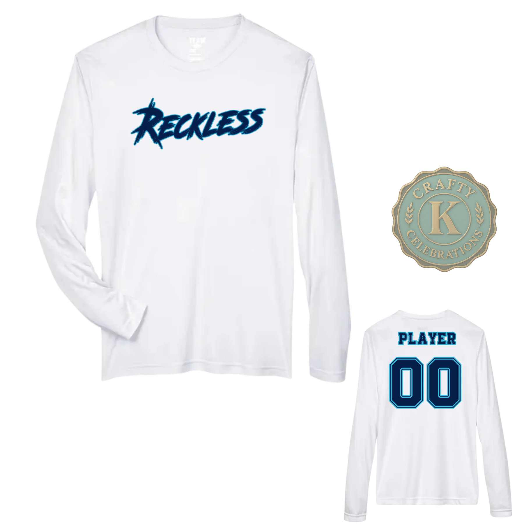 MEN'S DRI-FIT LONG SLEEVE RECKLESS BASEBALL SHIRT
