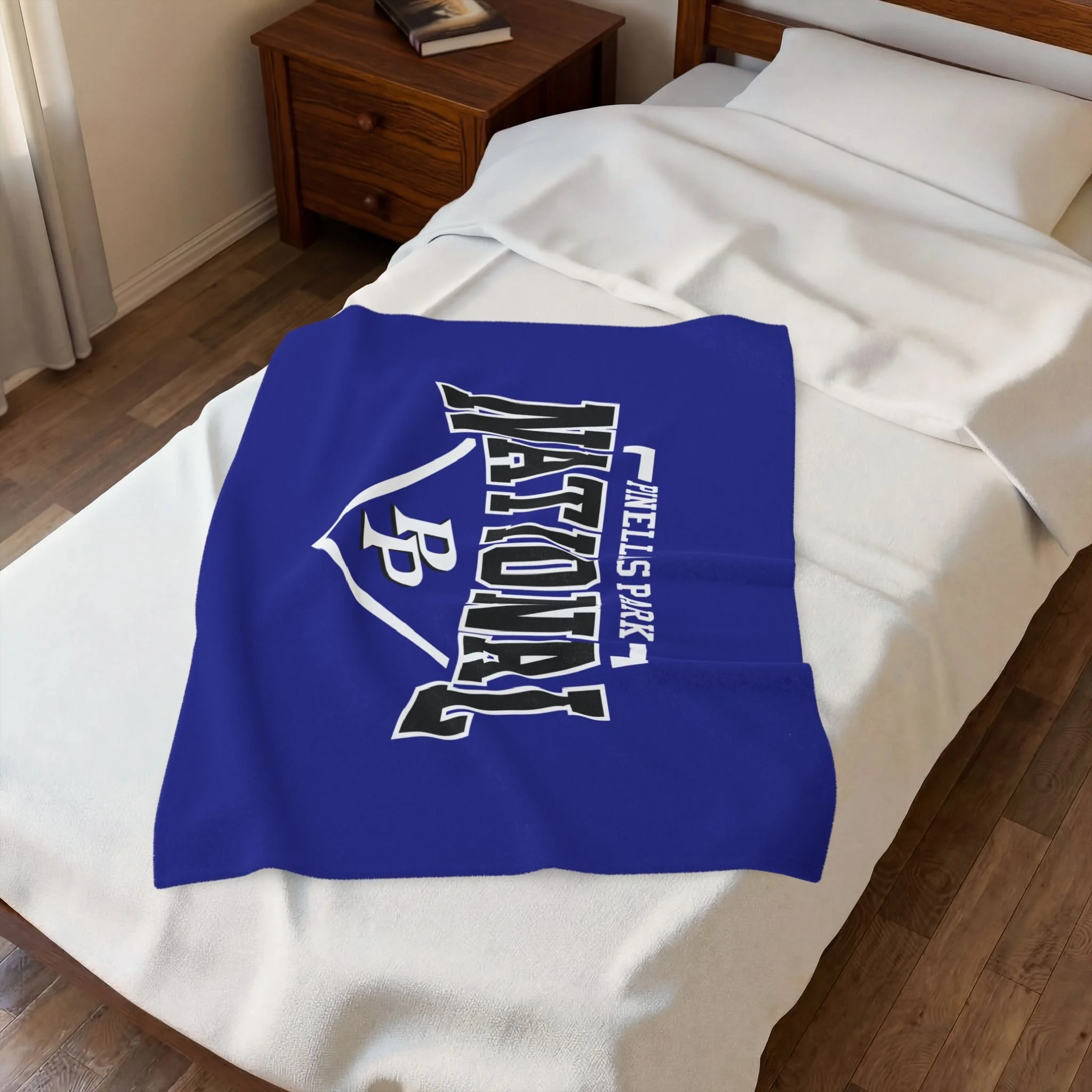 pinellas-park-national-plush-blanket-30x40-bed-view.png