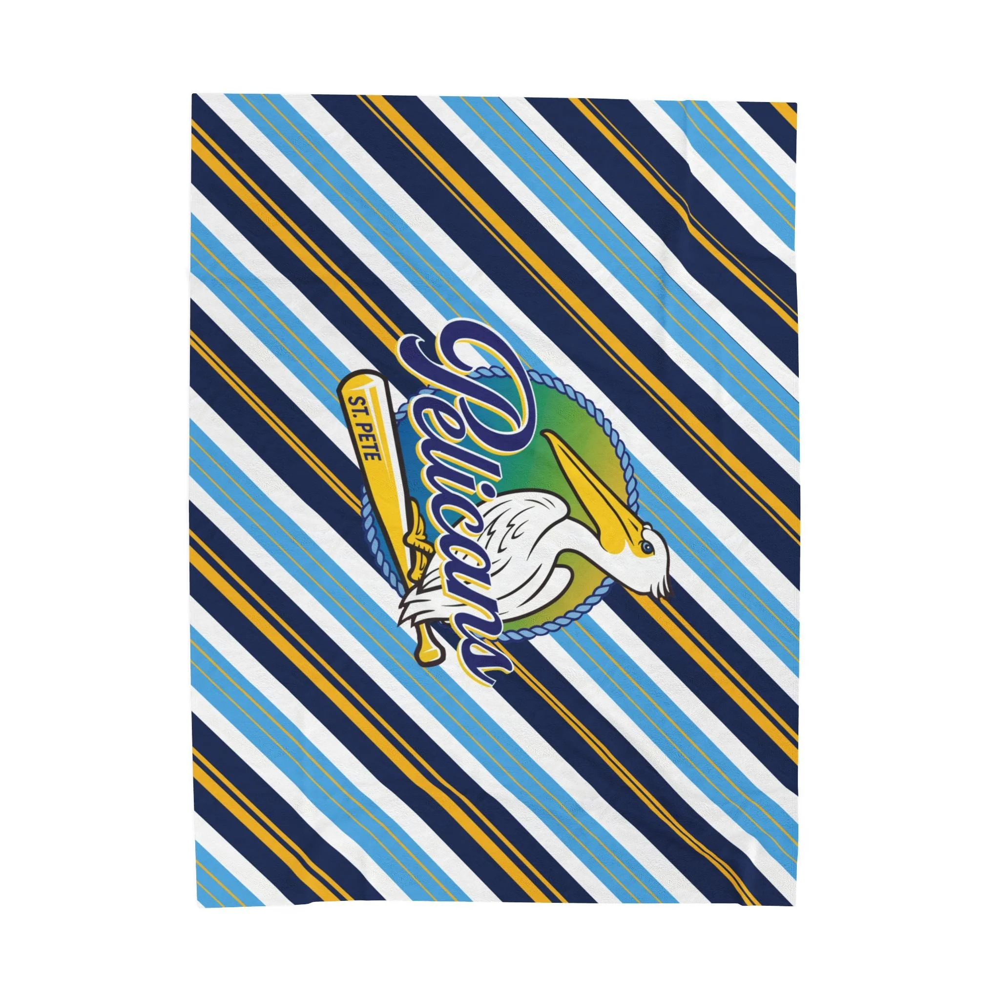 St. Pete Pelicans Baseball Velveteen Plush Throw Blanket | 3 Sizes