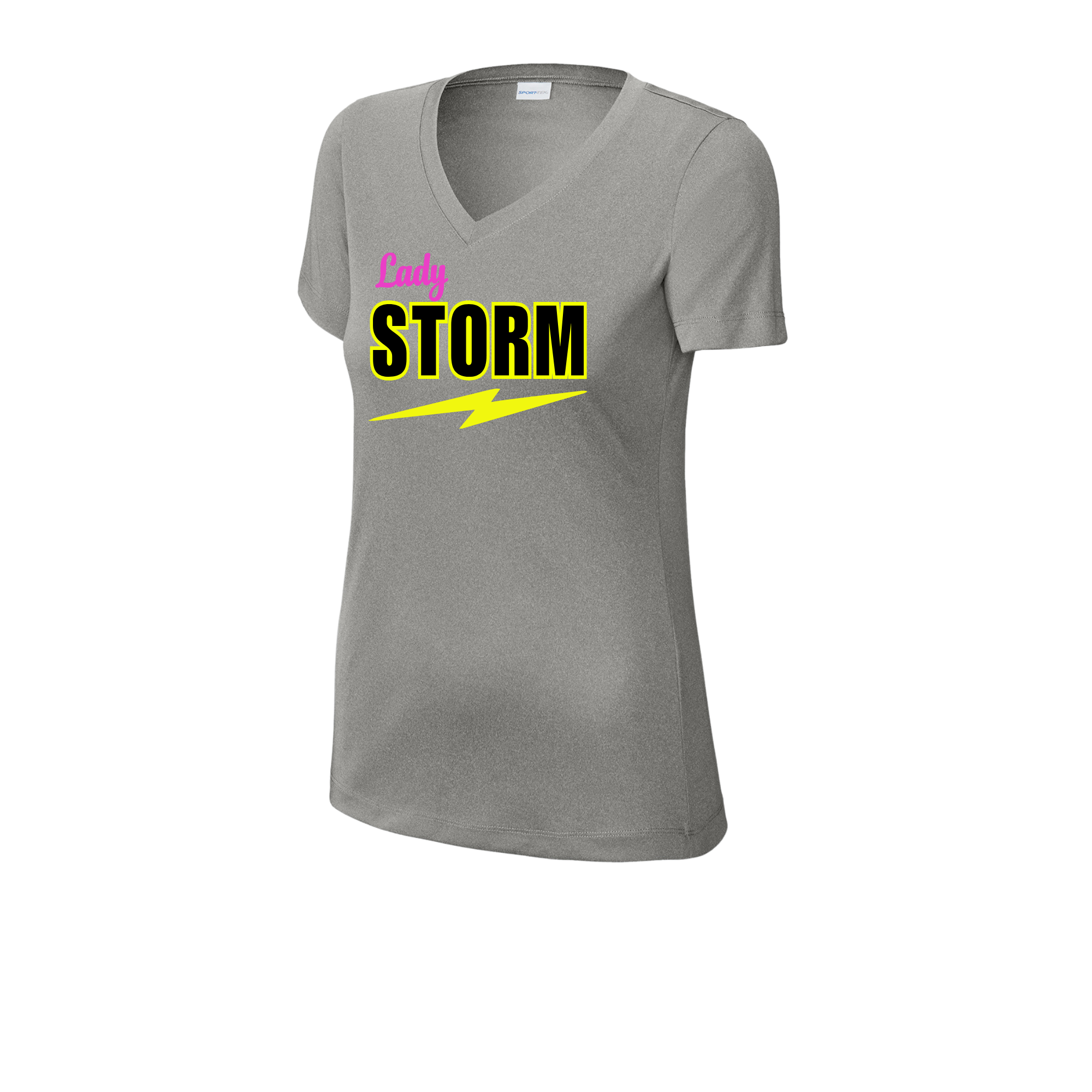 Pinellas Park Lady Storm Softball Women's Performance V-Neck T-Shirt | Sport-Tek LST353