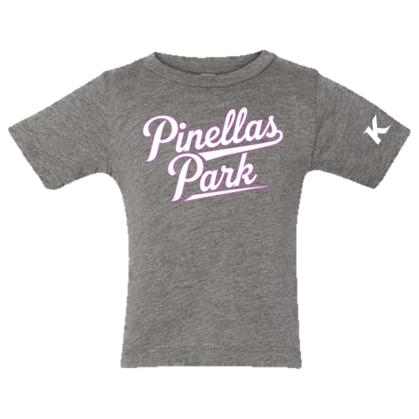 Pinellas Park Softball Minors BARBER Personalized Infant Triblend Short Sleeve Tee