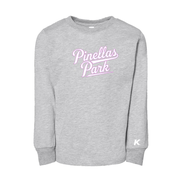 Pinellas Park Softball Minors BARBER Personalized Toddler Jersey Long Sleeve Tee