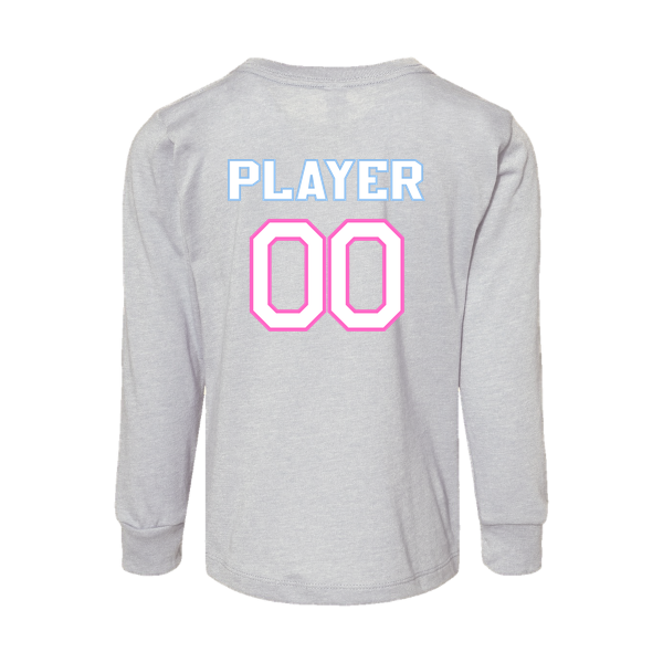 Pinellas Park Softball Minors BARBER Personalized Toddler Jersey Long Sleeve Tee