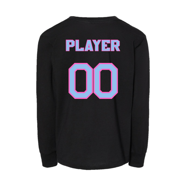 Pinellas Park Softball Minors BARBER Personalized Toddler Jersey Long Sleeve Tee