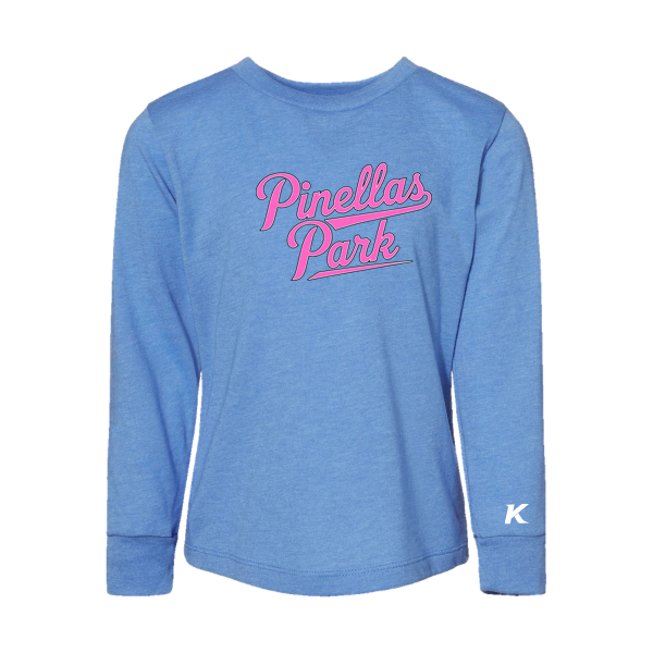 Pinellas Park Softball Minors BARBER Personalized Toddler Jersey Long Sleeve Tee