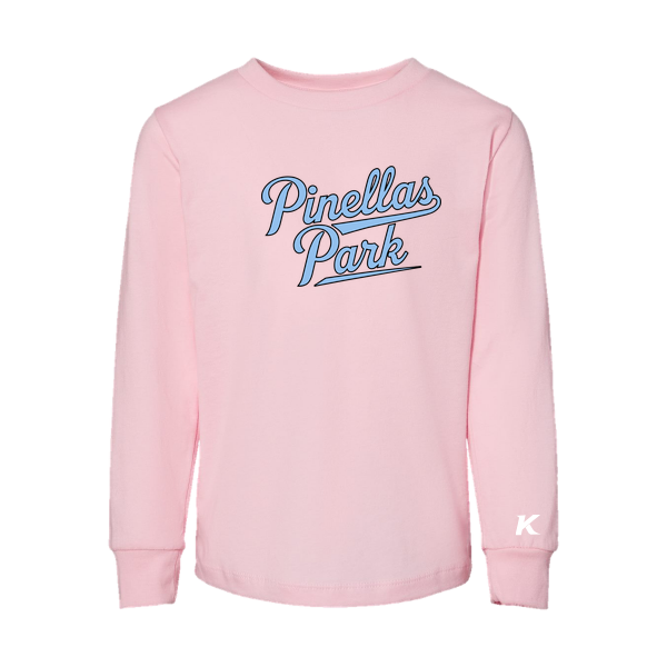Pinellas Park Softball Minors BARBER Personalized Toddler Jersey Long Sleeve Tee
