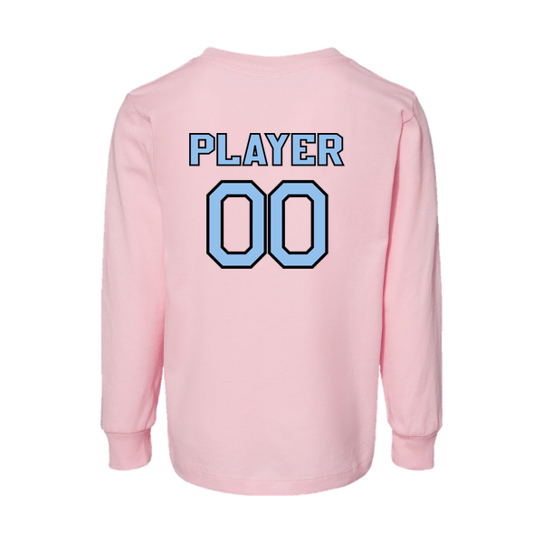 Pinellas Park Softball Minors BARBER Personalized Toddler Jersey Long Sleeve Tee