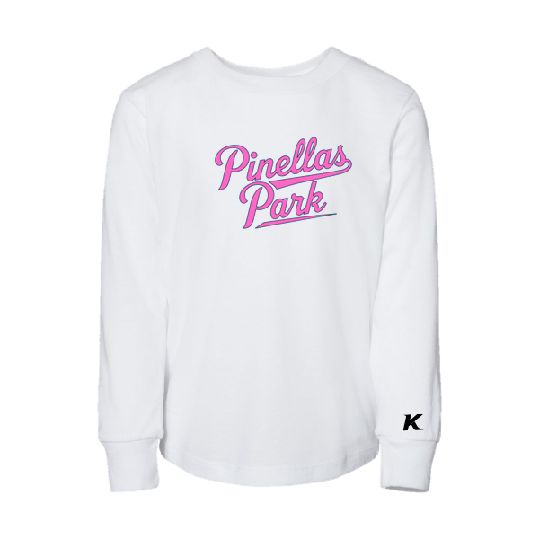 Pinellas Park Softball Minors BARBER Personalized Toddler Jersey Long Sleeve Tee