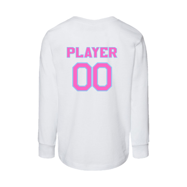 Pinellas Park Softball Minors BARBER Personalized Toddler Jersey Long Sleeve Tee