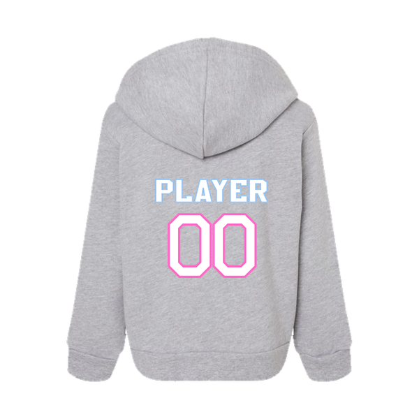 Pinellas Park Softball Minors BARBER Personalized Toddler Sponge Fleece Pullover Hoodie
